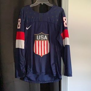 embroidered patrick kane usa hockey jersey